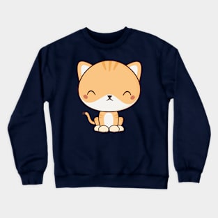 Kawaii Cute Kitten Cat Crewneck Sweatshirt